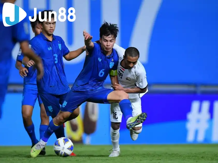 U17 Turkmenistan và U17 Thái Lan đều đang có 3 điểm (Ảnh: AFC)